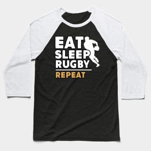 Eat sleep rugby repeat Baseball T-Shirt